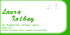 laura kolbay business card